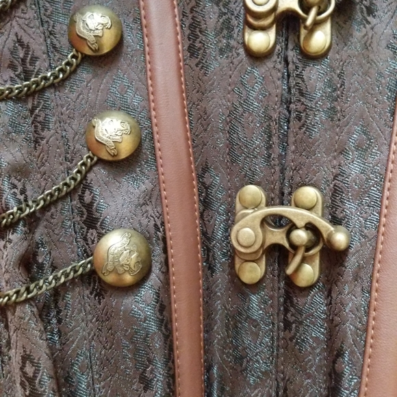 Steampunk Steel-boned Corset - Picture 2 of 4